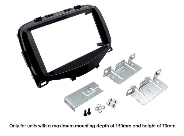 Connects2 Premium monteringskit 2-DIN Aygo/108/C1 (2014 - 2021) Pianosort